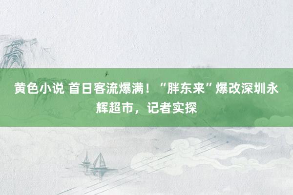 黄色小说 首日客流爆满！“胖东来”爆改深圳永辉超市，记者实探