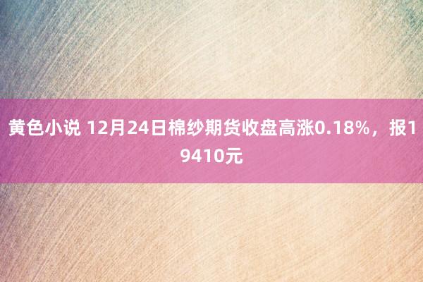 黄色小说 12月24日棉纱期货收盘高涨0.18%，报19410元